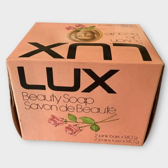 Vintage Lux Pink Beauty Bar Soap 2 Bars 140 ml/4.9 Oz New In Box - Picture 4 of 7